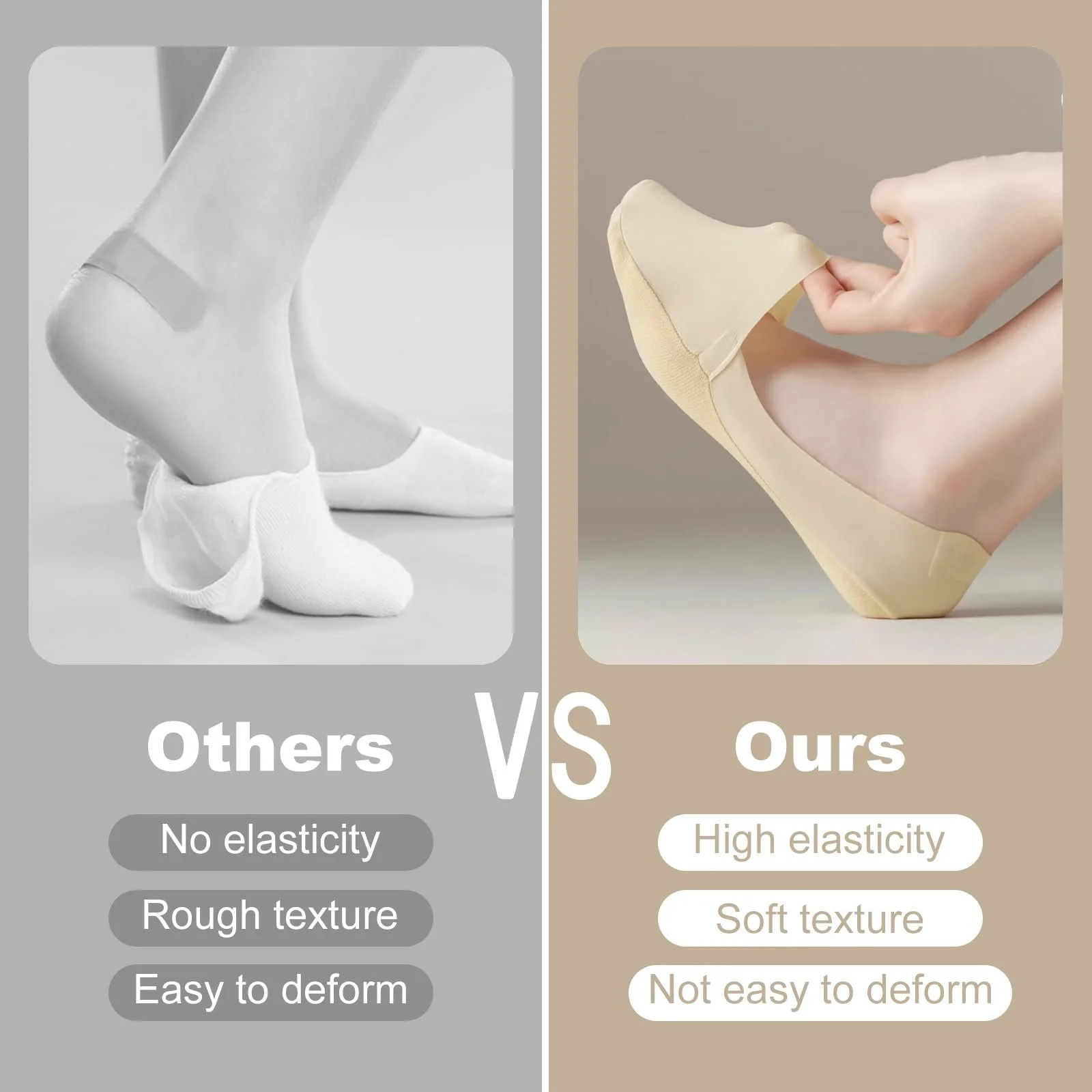 Жіночі шкарпетки Тип Ankle 34-38, дихаючі балетки шкарпетки літні, 10 пар, фото №6