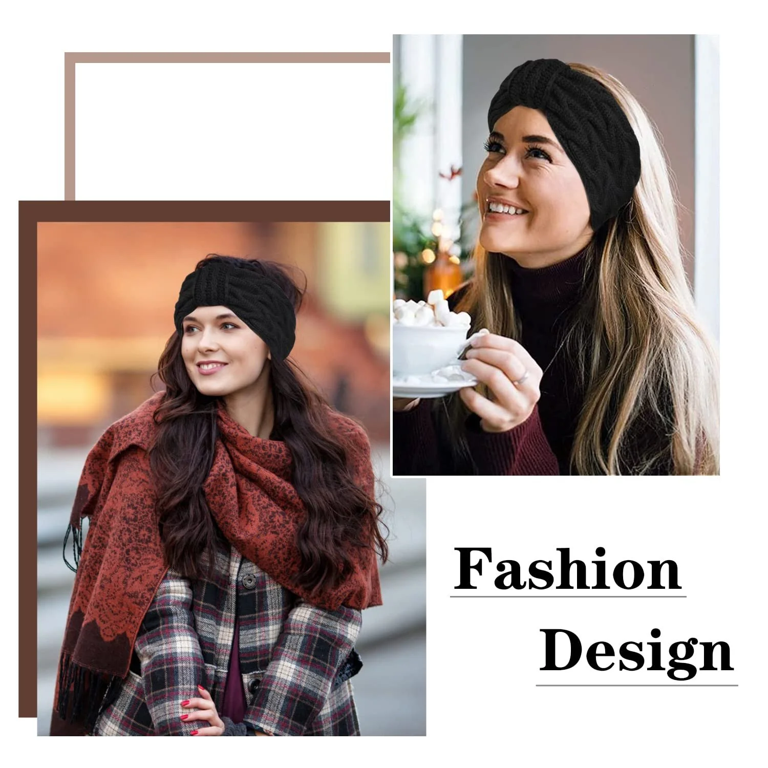 В'язана Пов'язка на Голову EYCLFY Зимова Жіноча Флісова Підкладка, фото №5 В'язана Пов'язка на Голову EYCLFY Зимова Жіноча Флісова Підкладка, фото №5