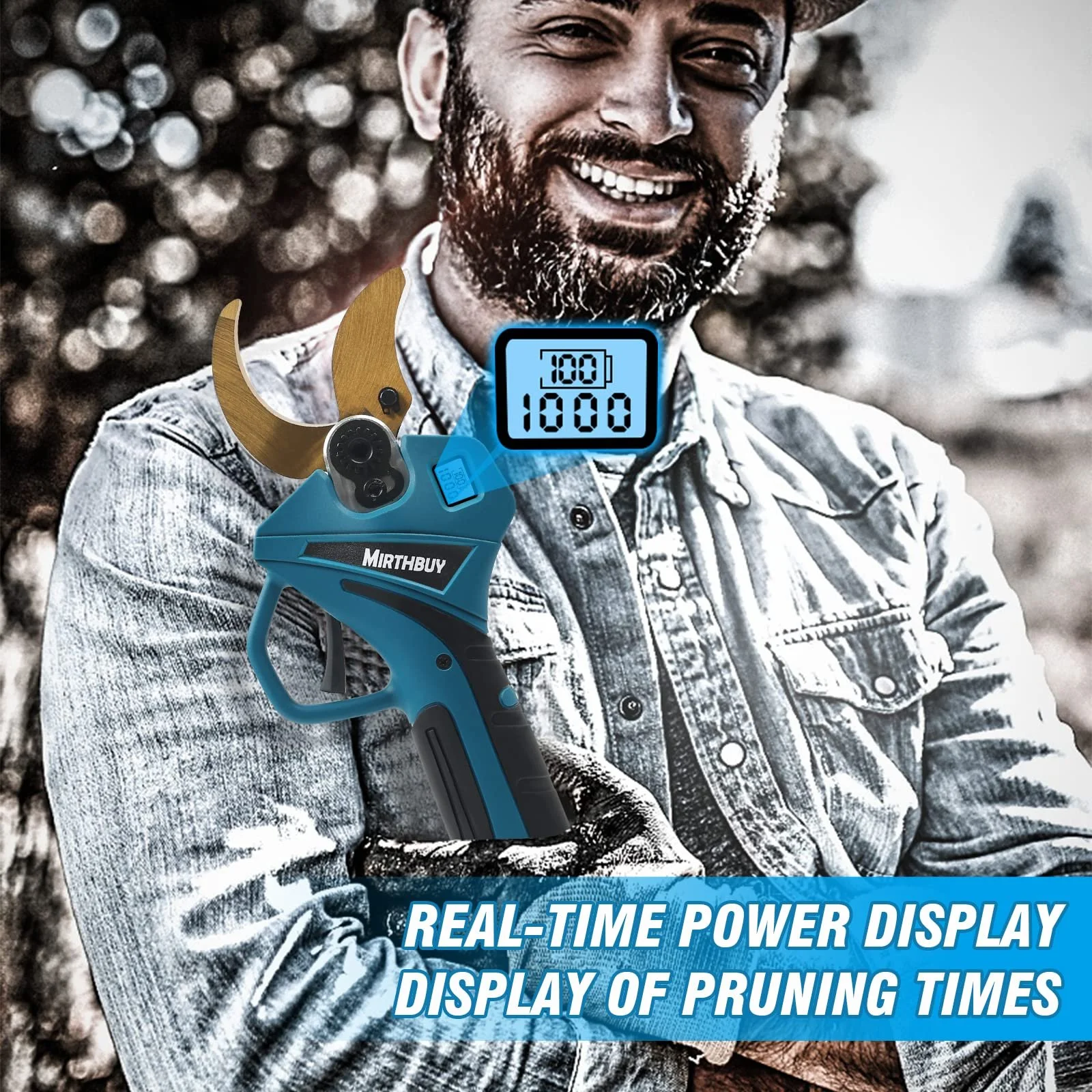 Електричний секатор MIRTHBUY 18 V, 40 мм, фото №6