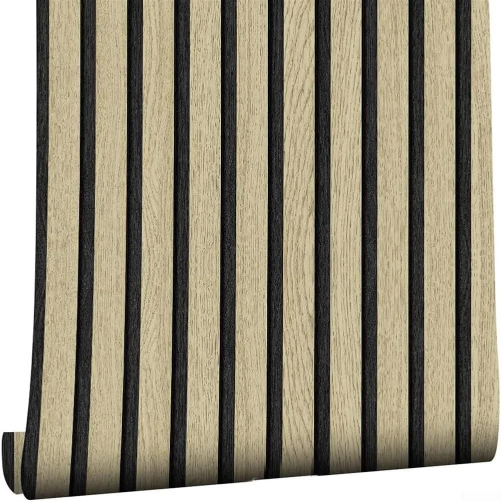 Наклейки на стіну 2 шт. 3D-ефект дубових планок Коричневий, фото №1