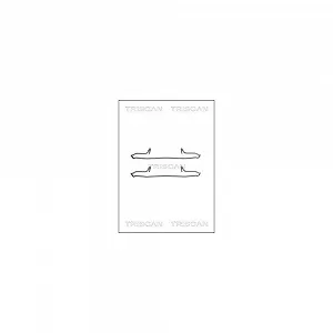 Комплект аксессуаров, тормозные колодки дискового тормоза TRISCAN 8105 101594 задняя ось - Фото 1