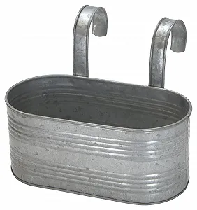 Подвесной держатель для цветочного горшка 40 см металл с двумя ручками Металл synthetic.ua - Фото 1