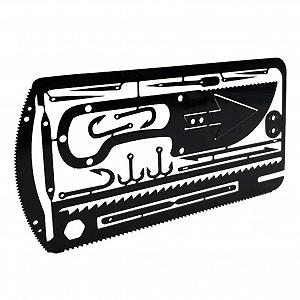 Картка виживання Multitool ColorfulLaVie з рибальським гачком для гаманця, для риболовлі, кемпінгу, походів, полювання, аварійний набір synthetic.ua - Фото 1