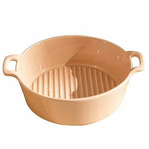 Форма для запікання лазаньї 1000 мл кругла керамічна для духовки та мікрохвильової печі - Фото 1