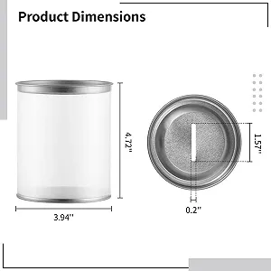 Контейнери для монет прозорі пластикові з прорізом у кришці 4 шт synthetic.ua - Фото 1