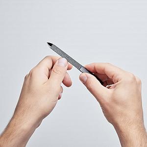 Пилка для нігтів ZWILLING TWINOX M Sapphire, преміум, двостороння з алмазоподібним вуглецевим покриттям, матовий чорний, 130 мм synthetic.ua - Фото 1