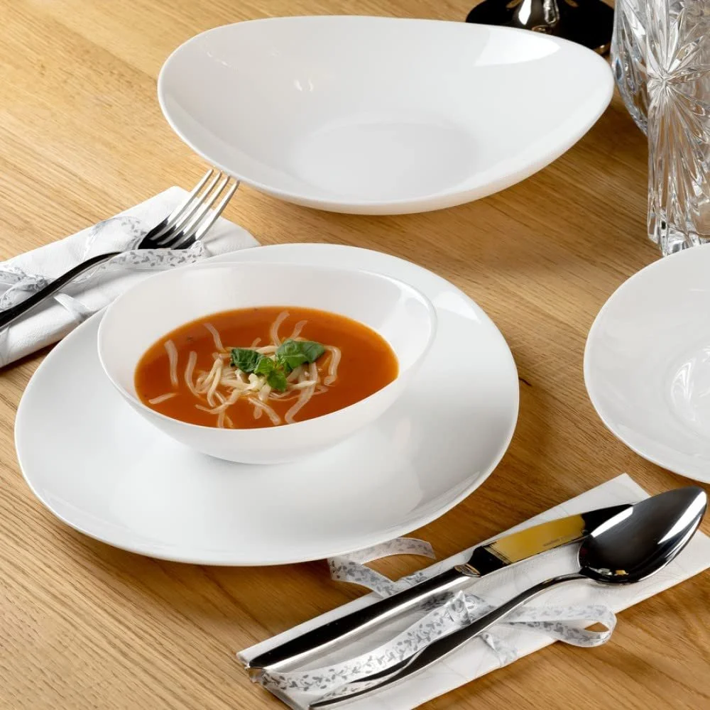 Набор посуды Karaca Pure, 24 предмета, Стеклокерамический набор на 6 персон, Термостойкий, Белый, фото №4