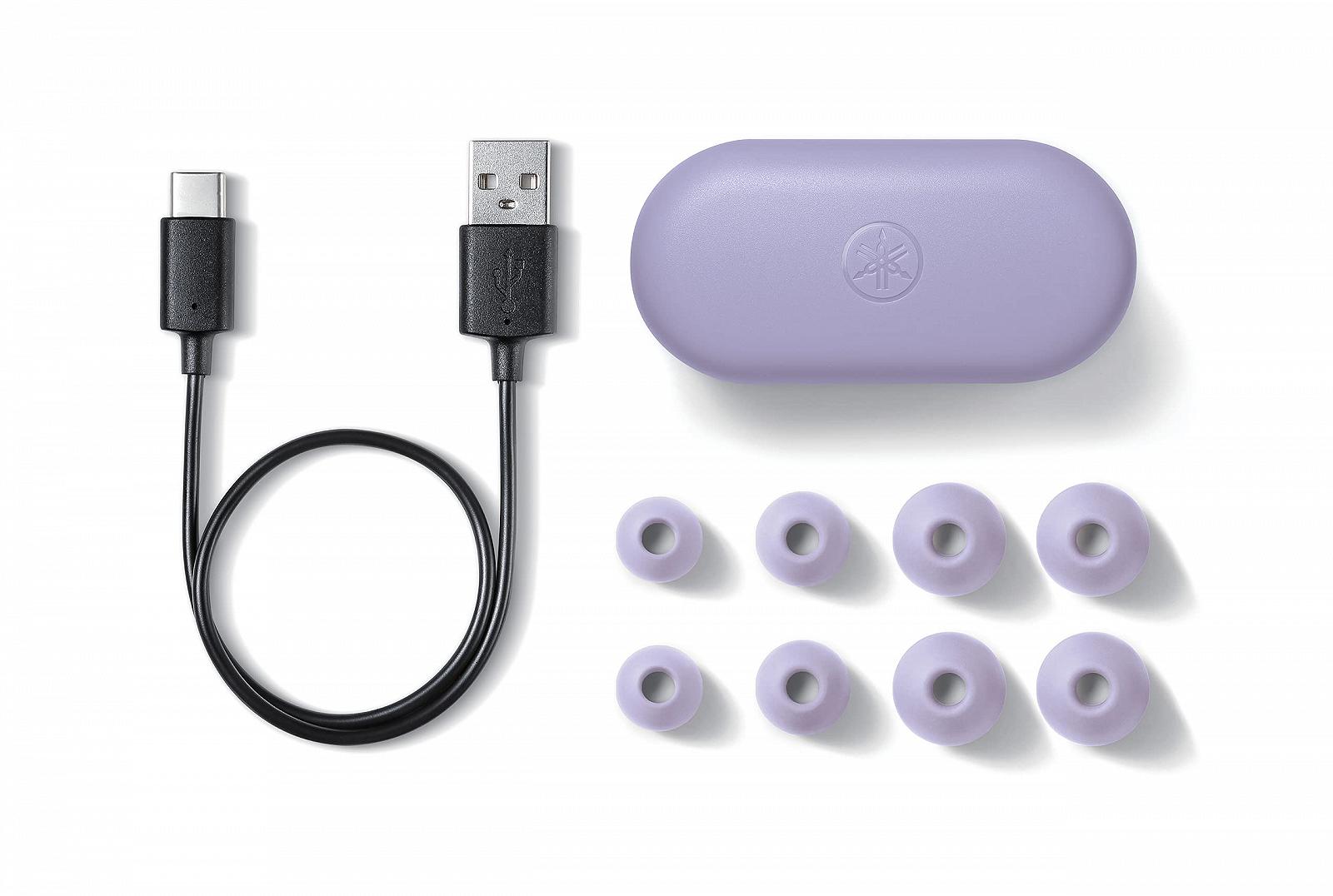 Навушники Yamaha TW-E3B Bluetooth Фіолетові, фото №4