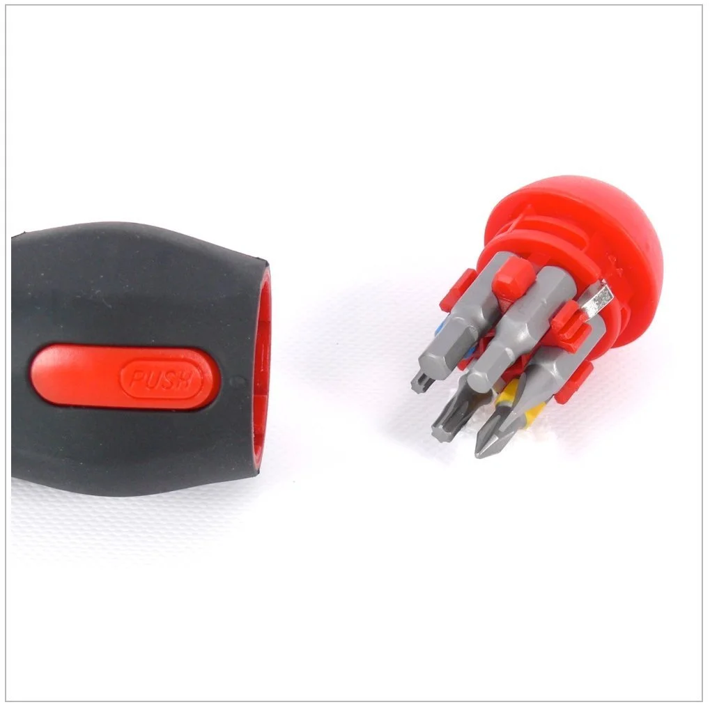 Викрутка-тріскачка пістолетна з магазином біт Würth 06136401 1/4 дюйма 7 біт, фото №4