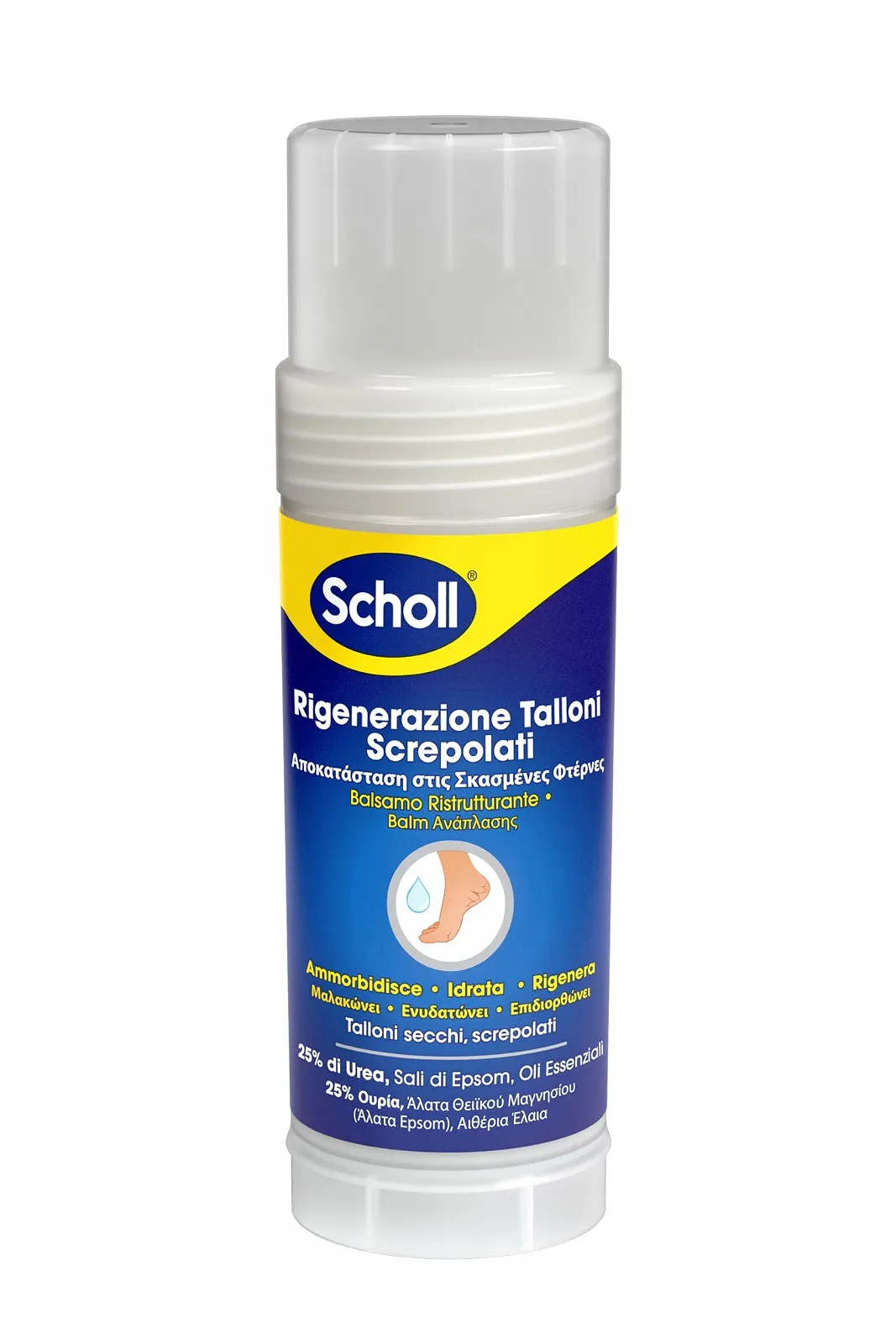 Карандаш для ног Scholl Cracked Heel 25% Urea Epsom Salts Essential Oils Hands Free, фото №1