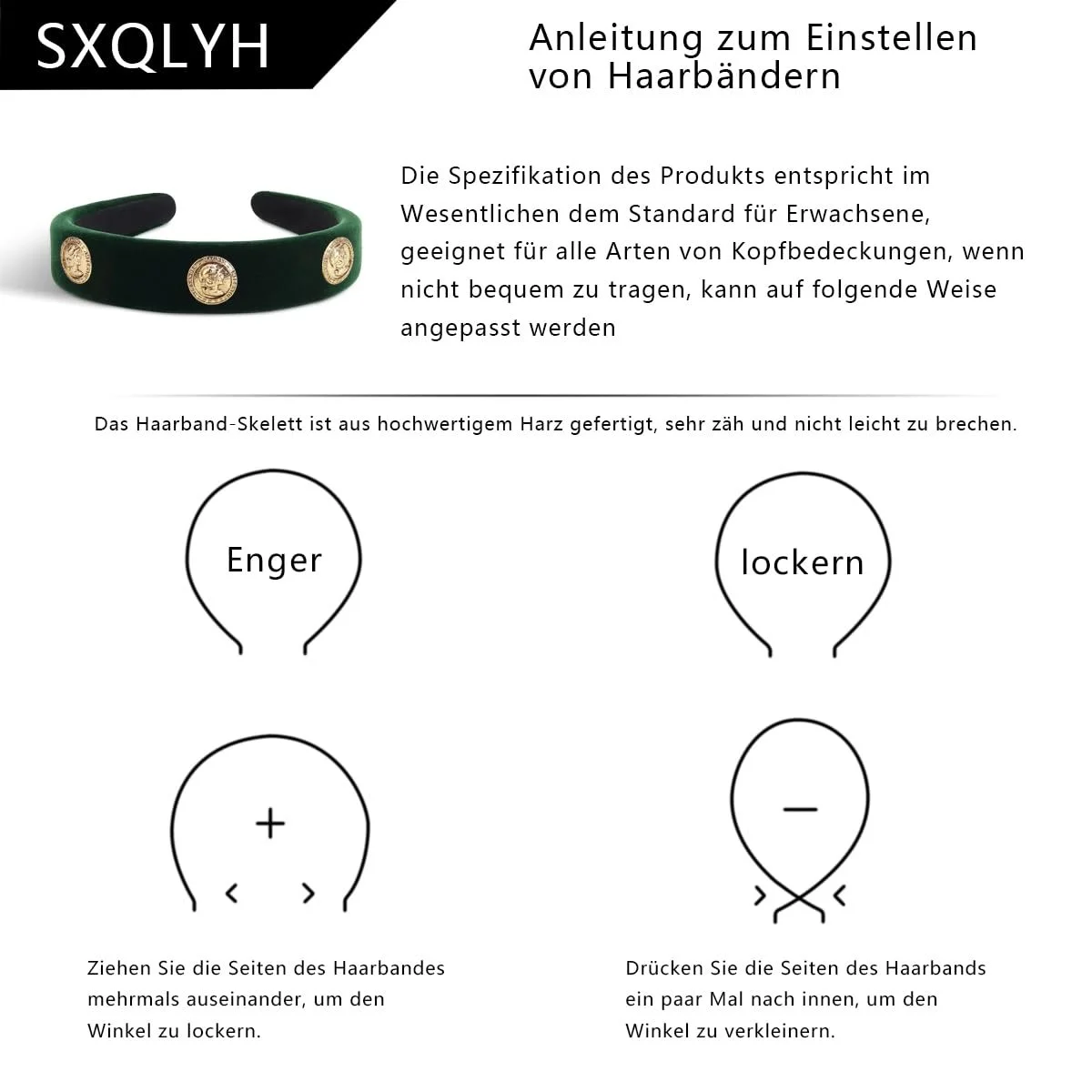 Обруч Оксамитовий Вінтажний з Тканинною Підкладкою Зелений, фото №5