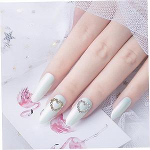 Прикраса для нігтів Серце PLAFOPE Кристал synthetic.ua - Фото 1