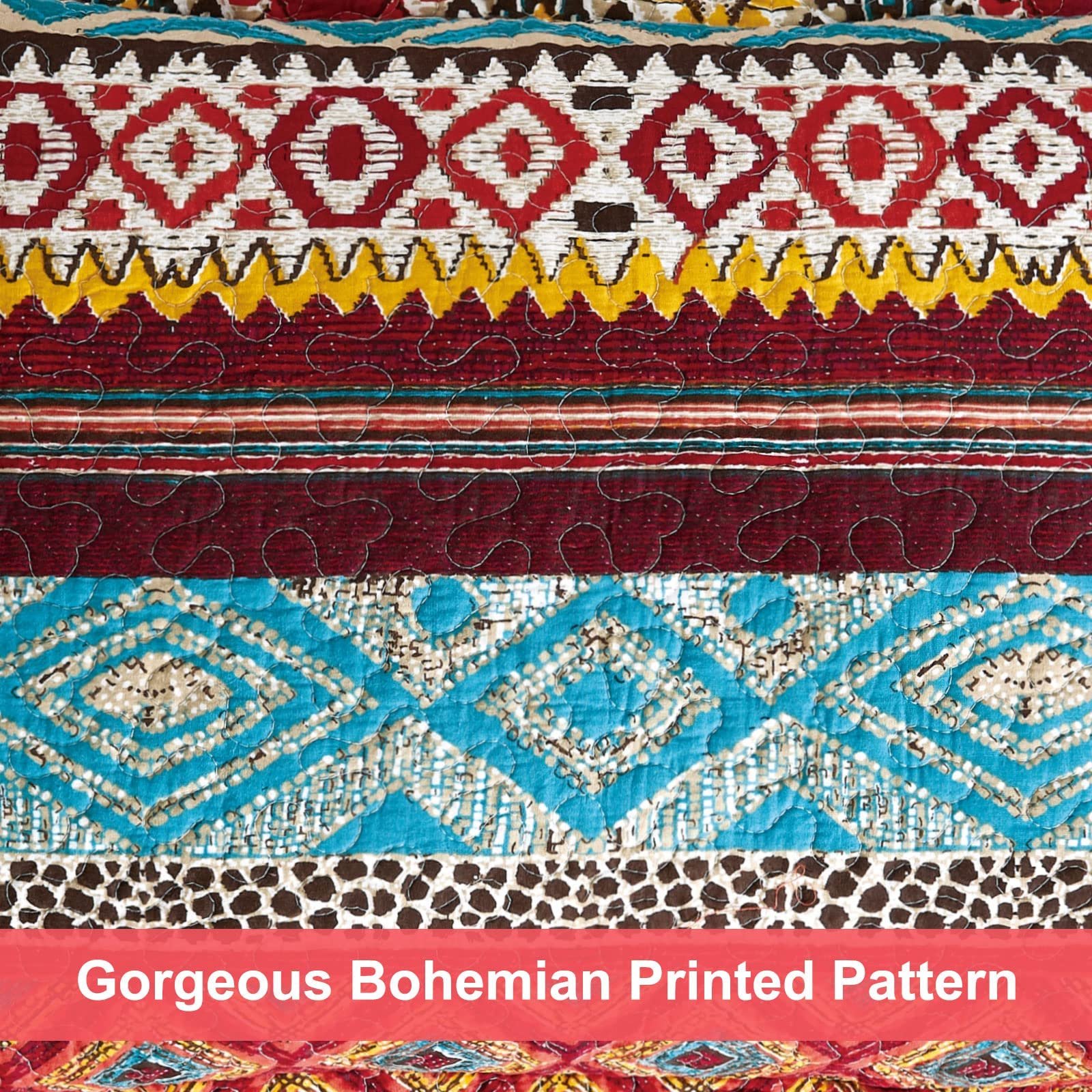 Покрывало Qucover Хлопок 140 x 200 см Красочное для односпальной кровати, дивана, фото №4 Покрывало Qucover Хлопок 140 x 200 см Красочное для односпальной кровати, дивана, фото №4