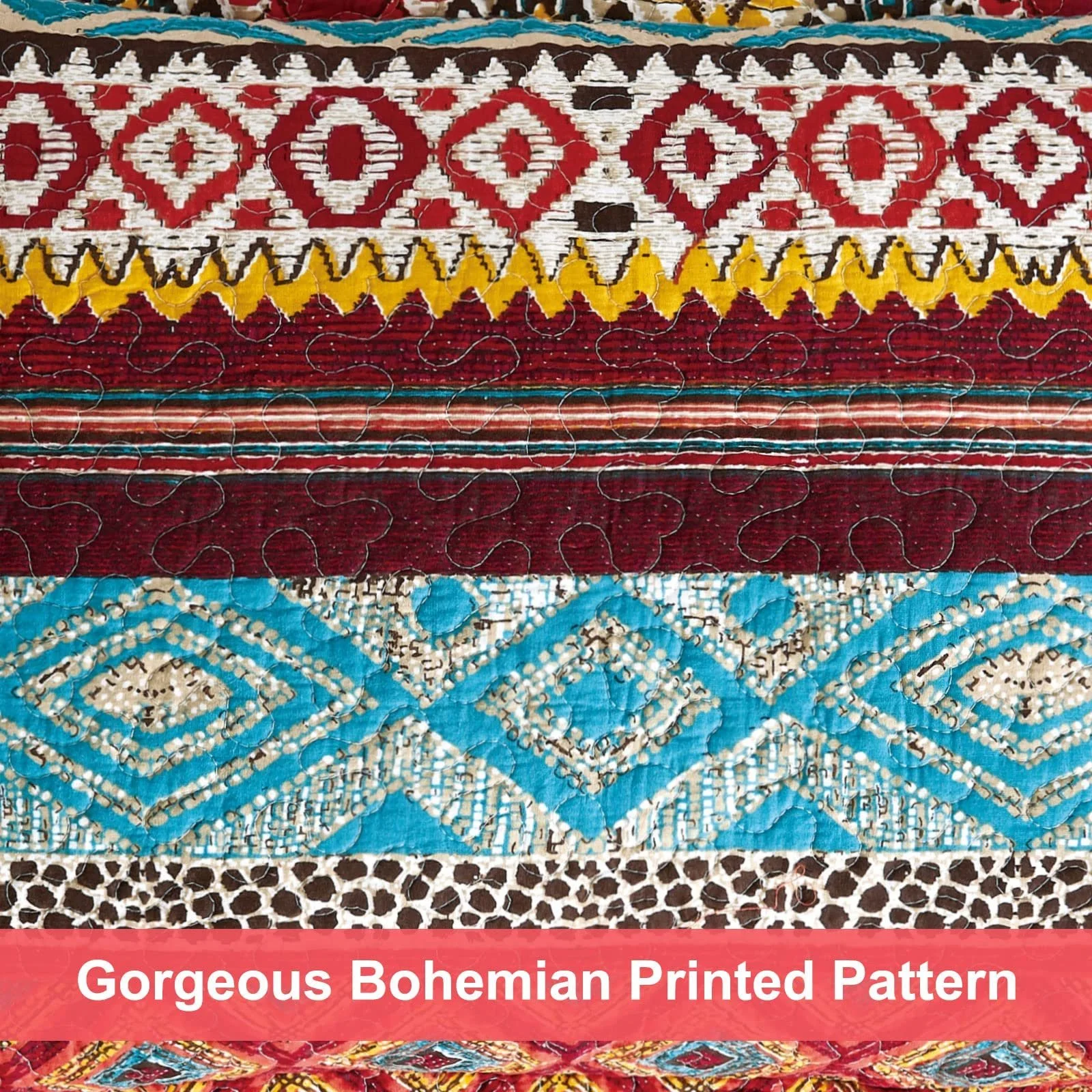 Покрывало Qucover Хлопок 140 x 200 см Красочное для односпальной кровати, дивана, фото №4 Покрывало Qucover Хлопок 140 x 200 см Красочное для односпальной кровати, дивана, фото №4