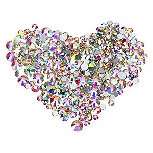 Стразы для ногтей 240 шт./набор Плоская задняя часть Дизайн Кристалл - Фото 1