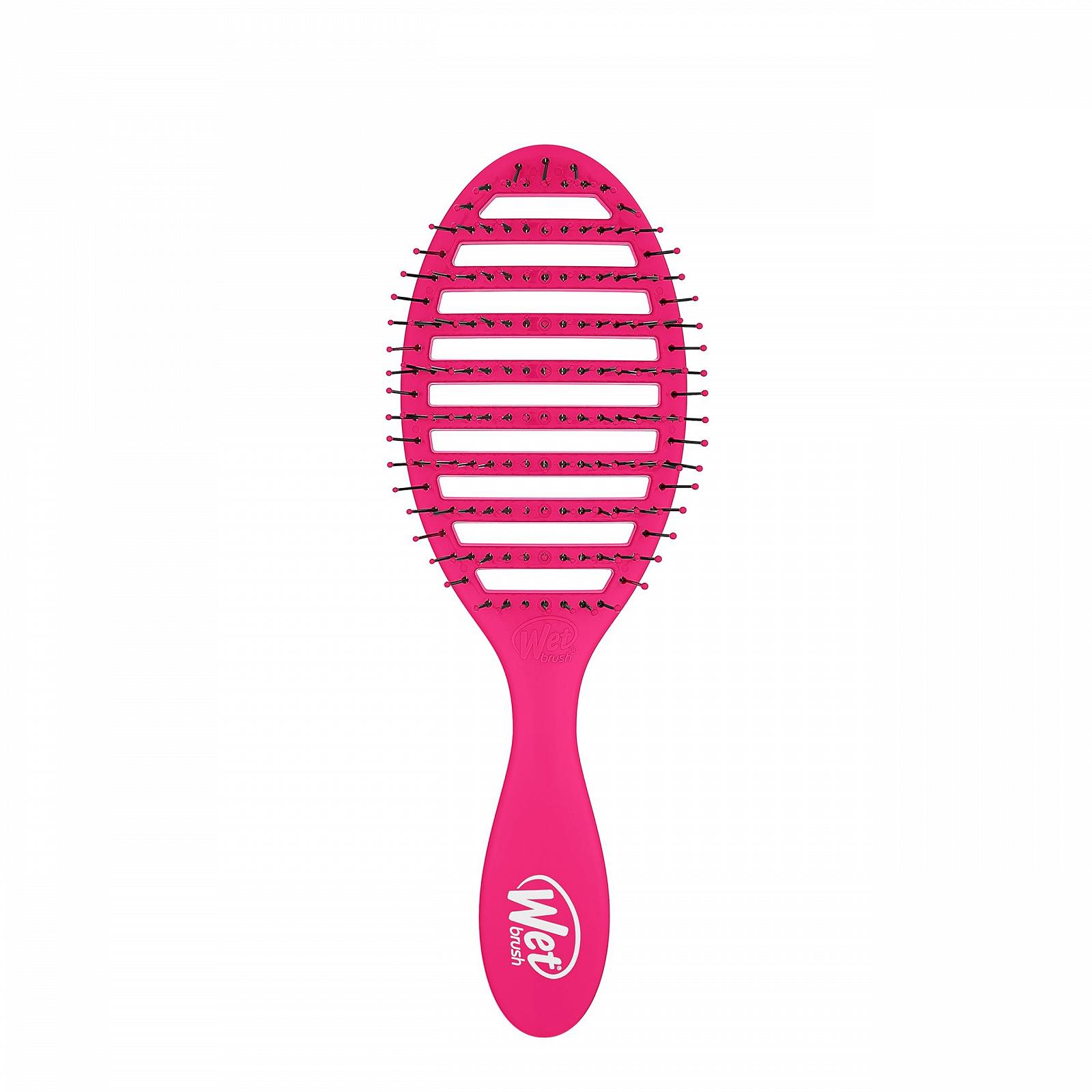 Гребінець Wet Brush Speed Dry TM вентильована для сушіння феном рожева, фото №1