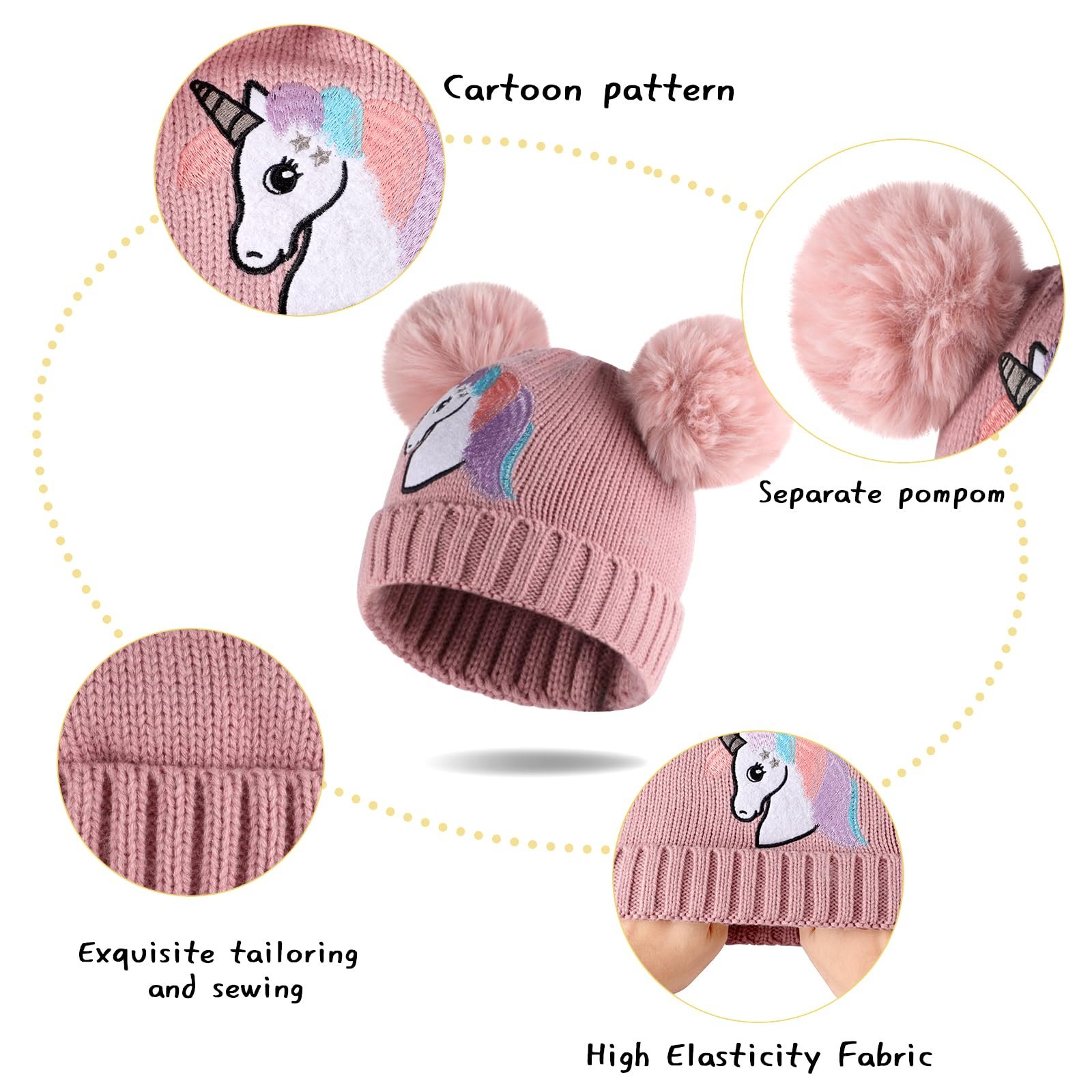 Зимняя шапка для девочек Mario, для малышей, фото №3