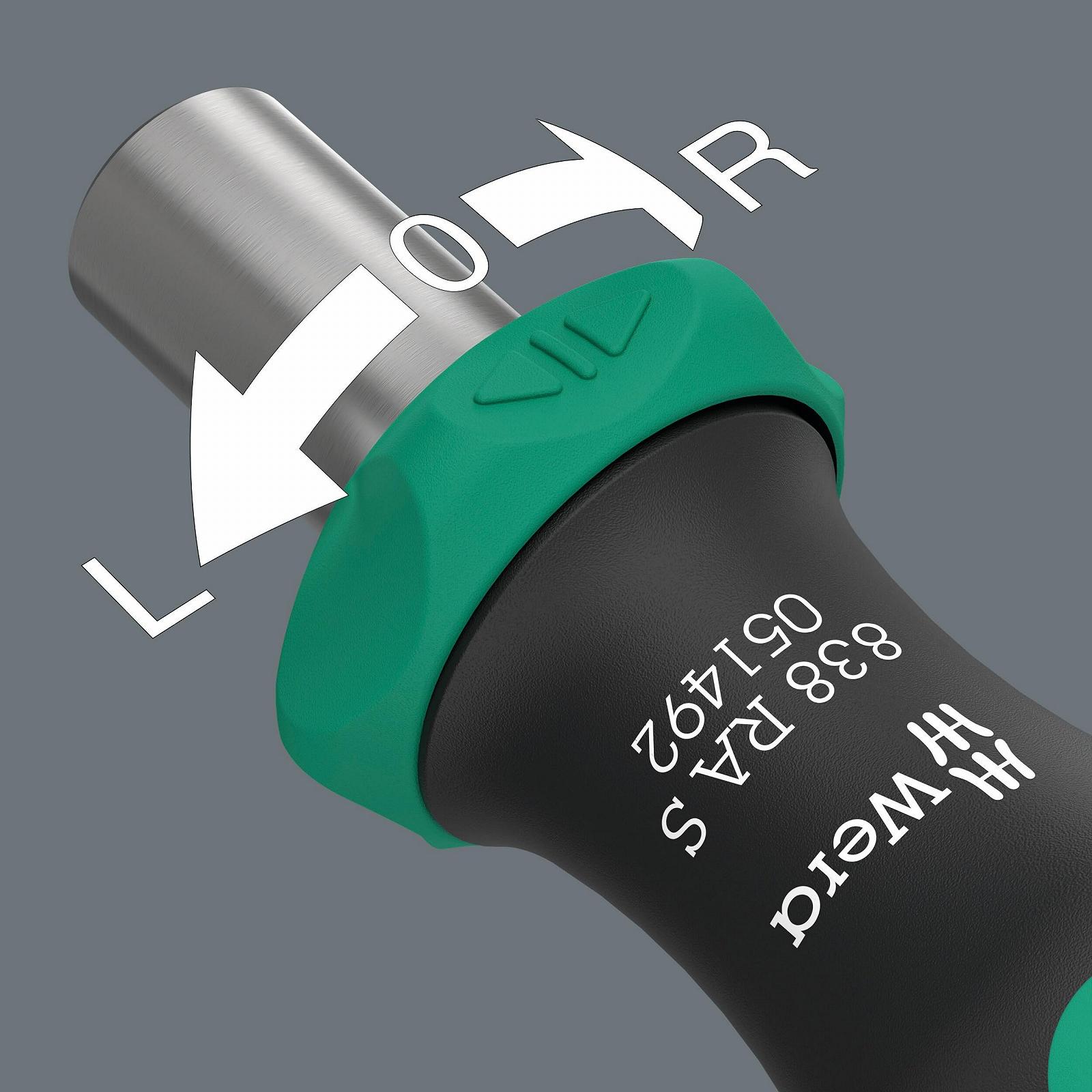 Набор отверток с трещоткой Wera Kraftform Kompakt 838 RA S 05051060001 14 предметов, фото №4 Набор отверток с трещоткой Wera Kraftform Kompakt 838 RA S 05051060001 14 предметов, фото №4