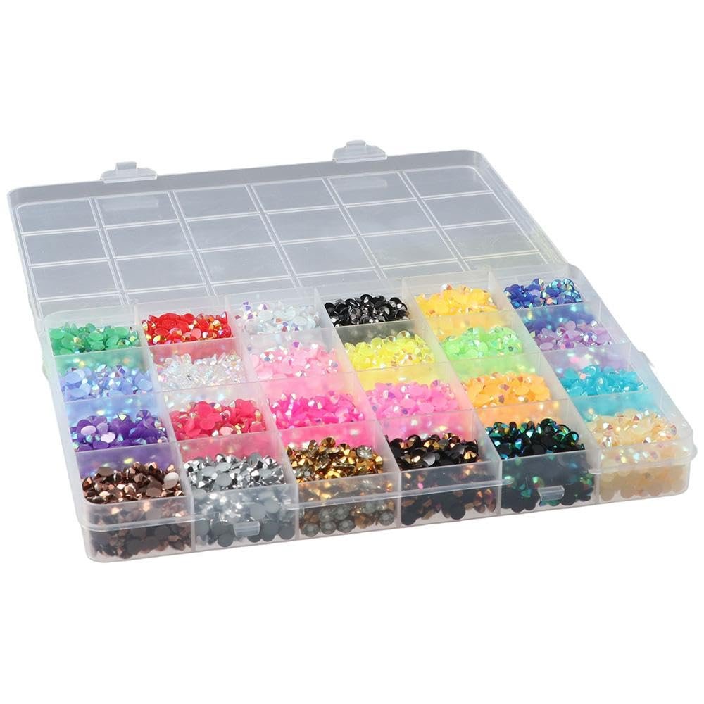 Стрази 5 mm-смола, 24 кольори, 12000 штЖелейні, Плоска задня частина, Різнокольорові зі смоли для DIY, фото №5
