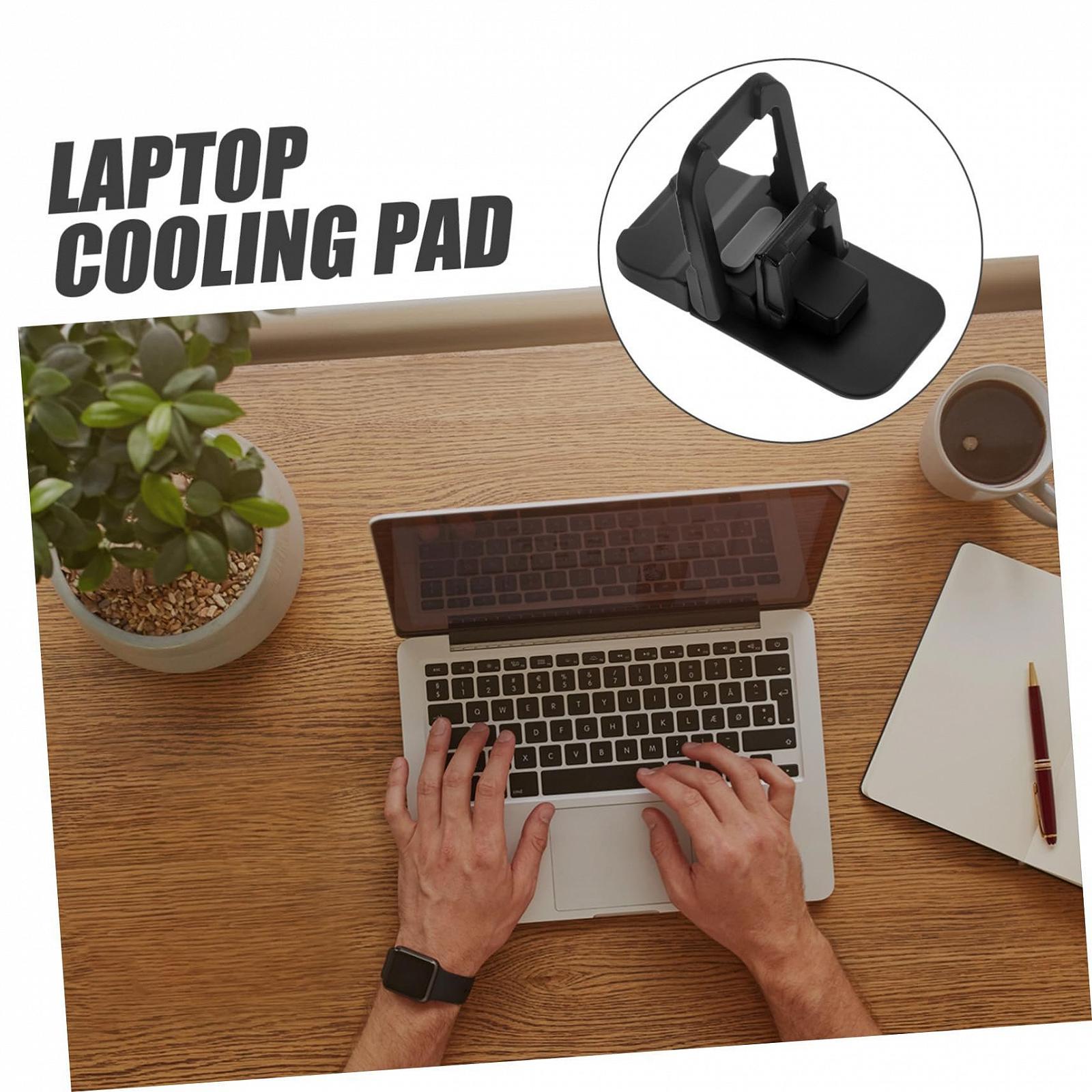 Подставка для ноутбука складная эргономичная алюминиевая регулируемая (2 шт), фото №3