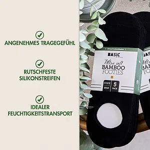 Носки Treasure Basic Бамбуковые 10 пар - 37-41 - Trainer No Show, Невидимые Унисекс Бамбуковые носки, Дышащие synthetic.ua - Фото 1