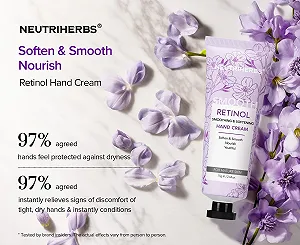 Крем для рук NEUTRIHERBS Retinol, Легкий антивозрастной увлажняющий крем для рук от морщин. Мягкое, гладкое питание рук, защита кожи, ногтей, кутикулы с ароматом зеленого бамбука - 75 мл synthetic.ua - Фото 1