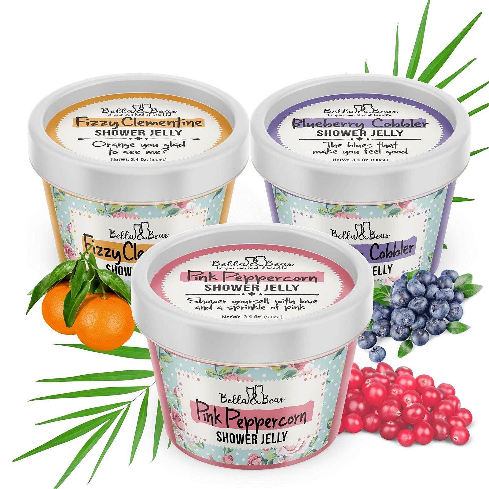 Желе для душу Bella & Bear Tutti Frutti для дівчат та підлітків, набір з 3 шт. (3 x 85 г), фото №5