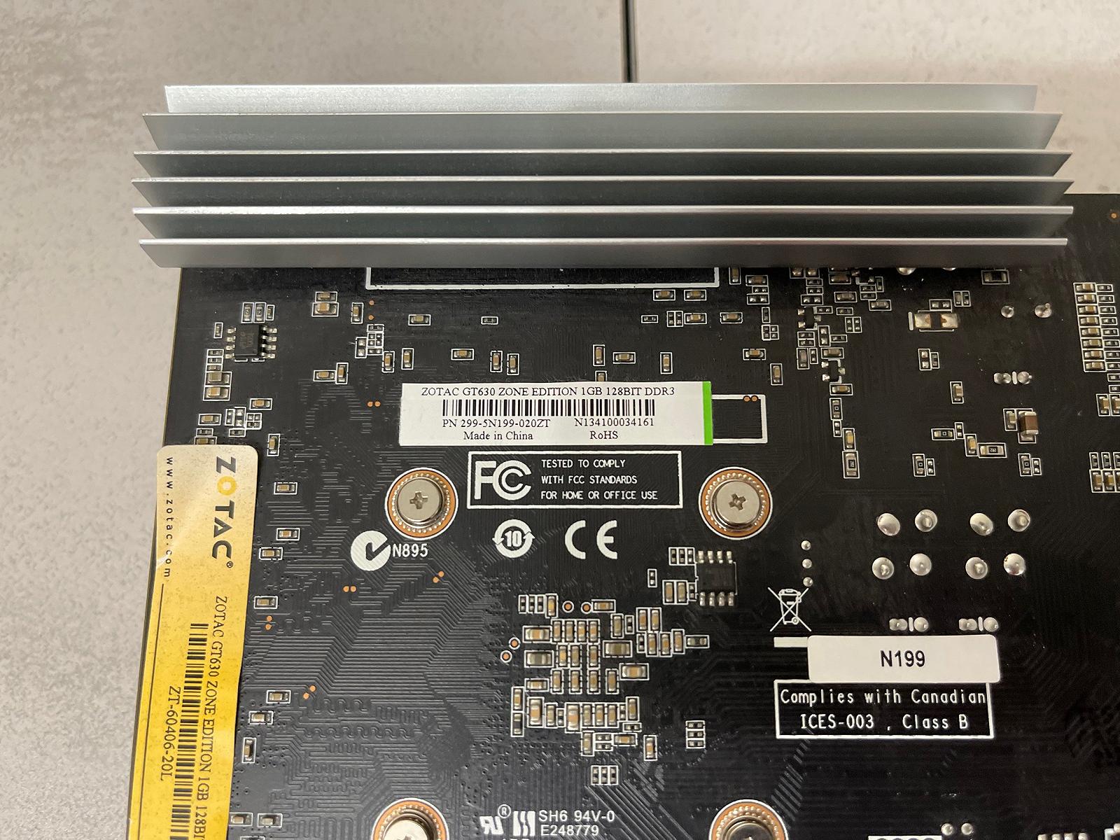 ​​​​​​​Видеокарта для ПК - ZOTAC GT 630 Zone Edition 1GB 128-bit DDR3, фото №4