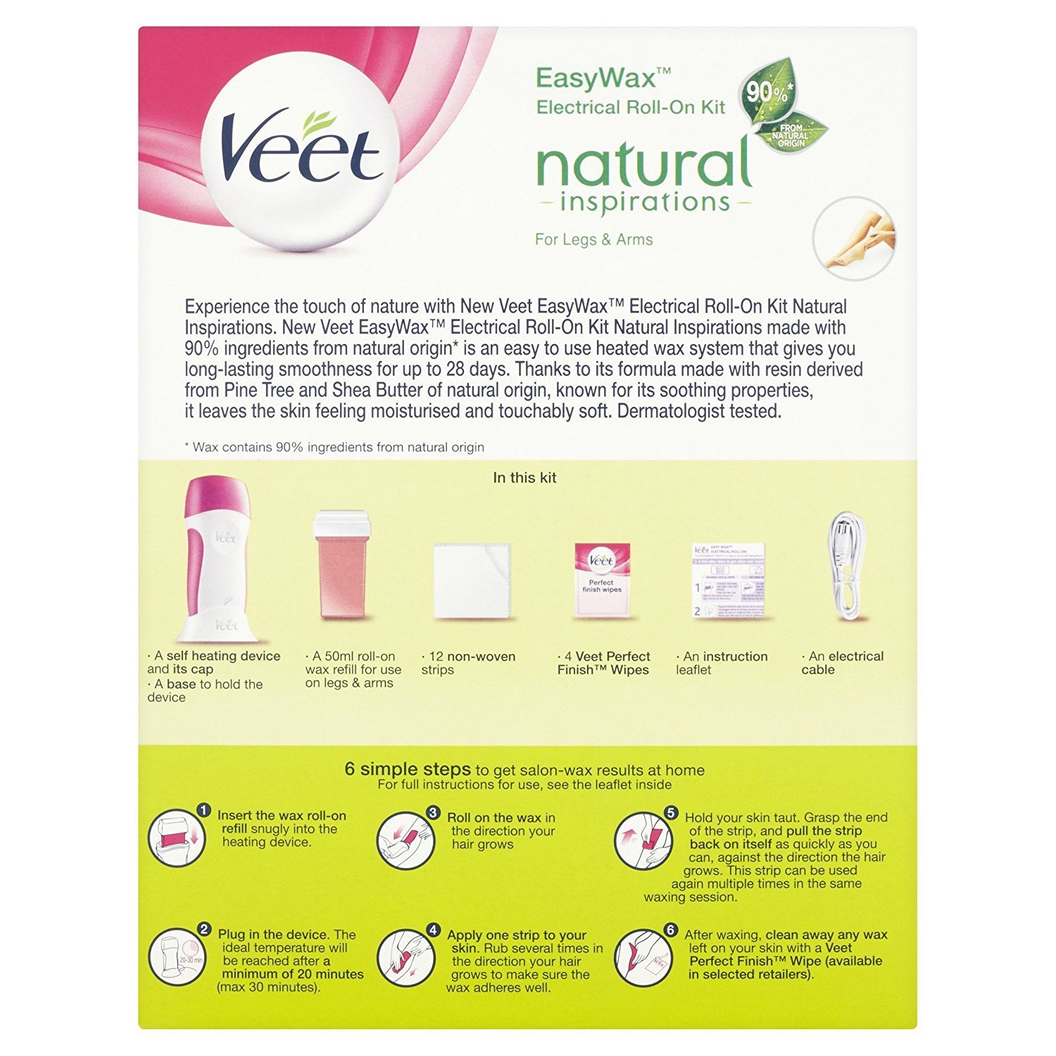 Набор для восковой депиляции Veet Easy Wax Naturals, фото №3
