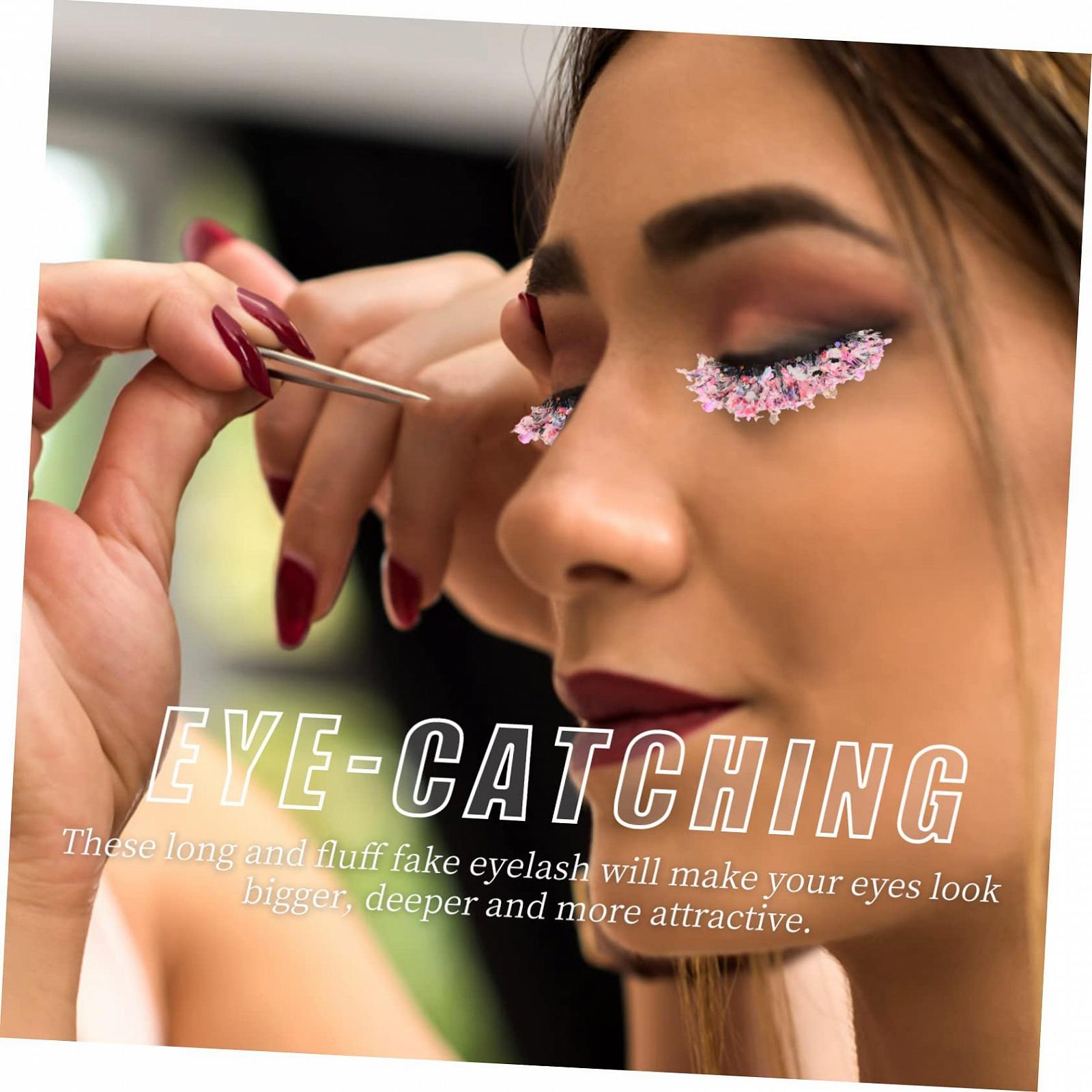 Накладные Ресницы Angoily 18 Пар Пайетки Длинные 3D Искусственное Волокно Бриллиант, фото №2 Накладные Ресницы Angoily 18 Пар Пайетки Длинные 3D Искусственное Волокно Бриллиант, фото №2