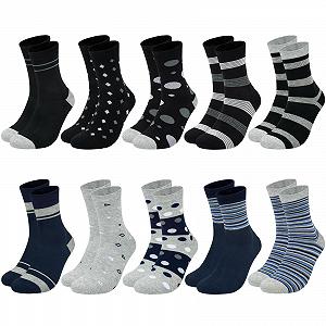 Носки Женские Хлопковые Полоски, Точки и Сердца Разноцветные - Фото 1