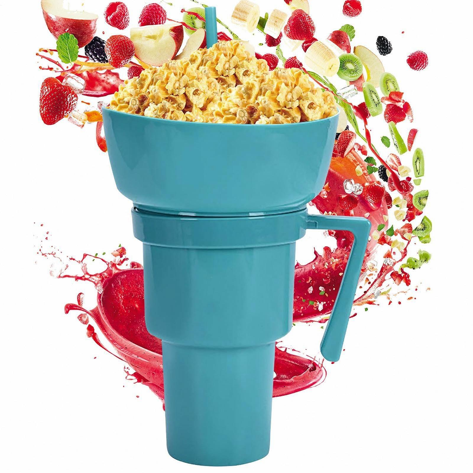 Чашка для напитков и снеков с соломинкой. Контейнер для снеков для детей., фото №9