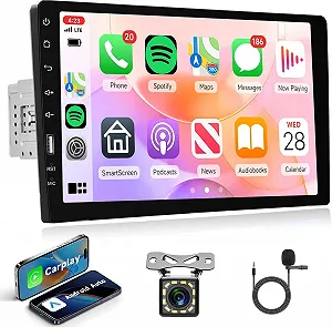 Автомагнитола Rimoody / 9" / Сенсорная / Apple CarPlay / Android Auto / Bluetooth / FM / USB / AUX / 1DIN - Фото 1