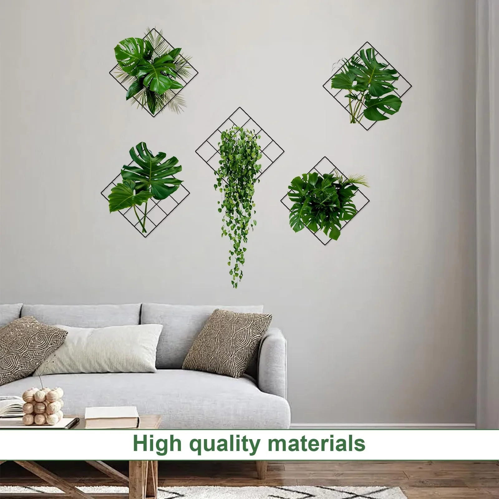 Наклейка на стіну HASLED Plant Design 3D Effect PVC 2 шт. 6 візерунків, фото №4