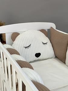 Комплект для новонародженого з бортиками подушками Ведмедик synthetic.ua - Фото 1