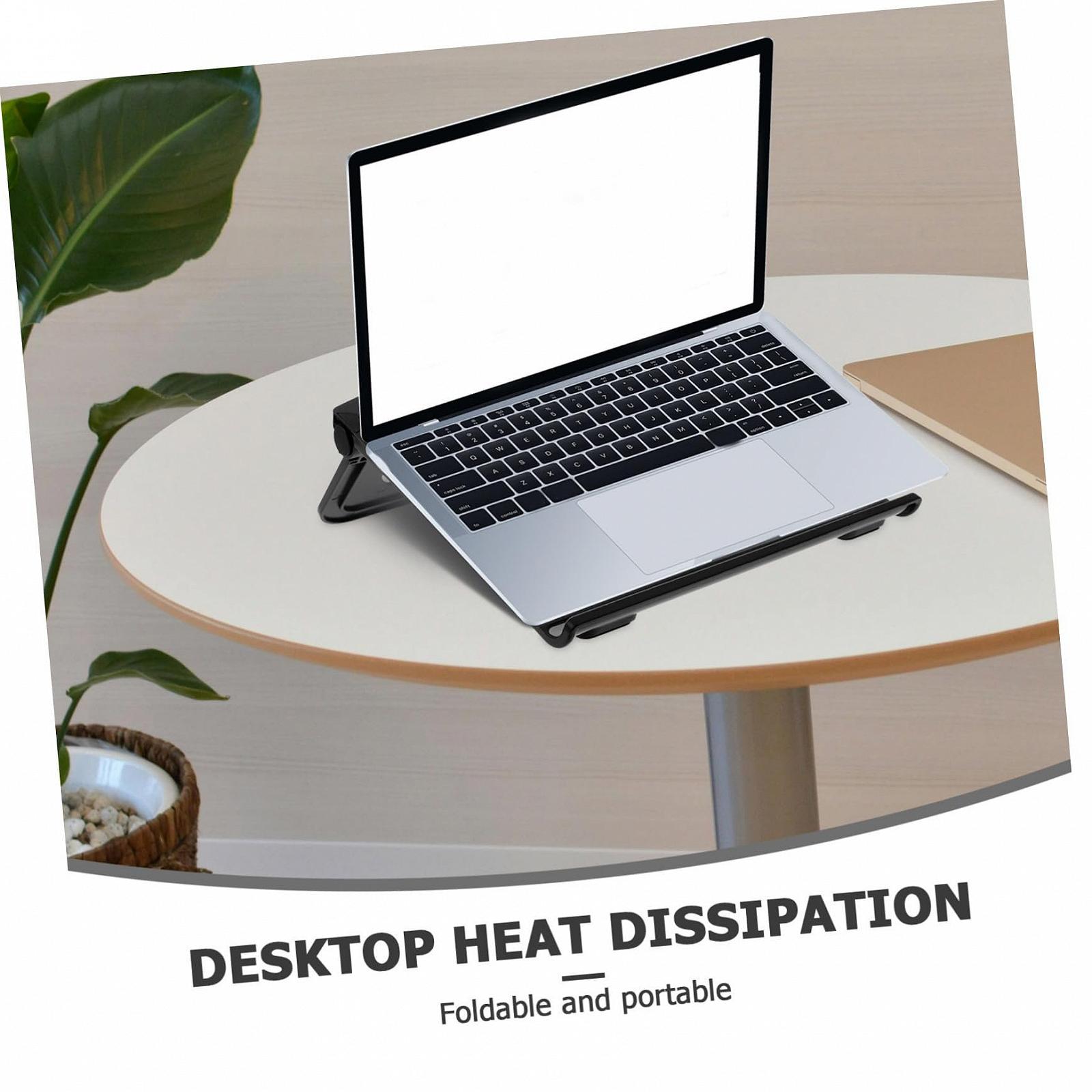 Подставка для ноутбука POPETPOP Регулируемая по высоте Портативная ABS Силиконовая Подставка для ноутбука Настольный держатель для ноутбука Планшет Эргономичная нескользящая Компактная для дома офиса, фото №8 Подставка для ноутбука POPETPOP Регулируемая по высоте Портативная ABS Силиконовая Подставка для ноутбука Настольный держатель для ноутбука Планшет Эргономичная нескользящая Компактная для дома офиса, фото №8