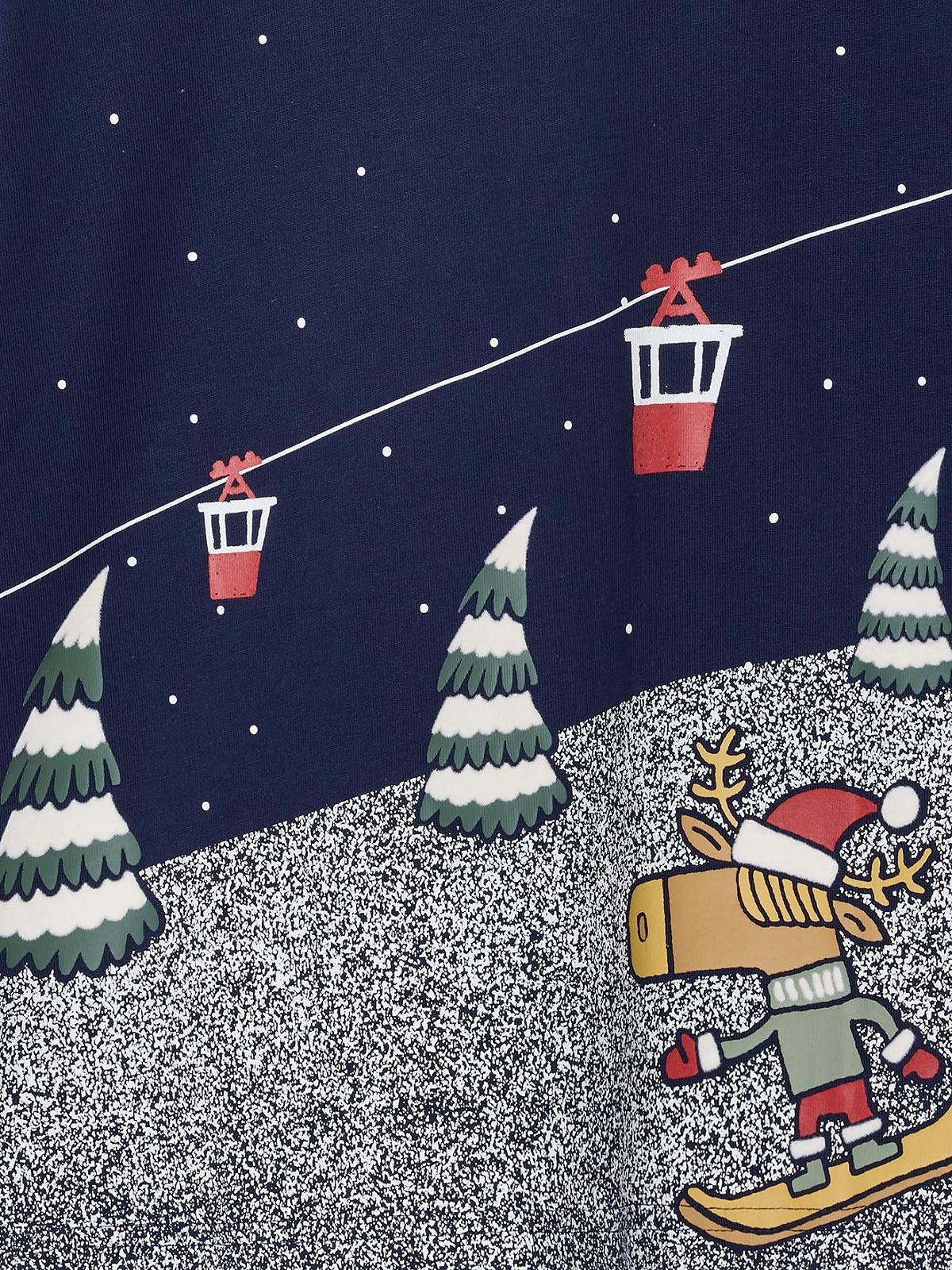 Сорочка для хлопчиків Vertbaudet з різдвяним принтом, фото №3