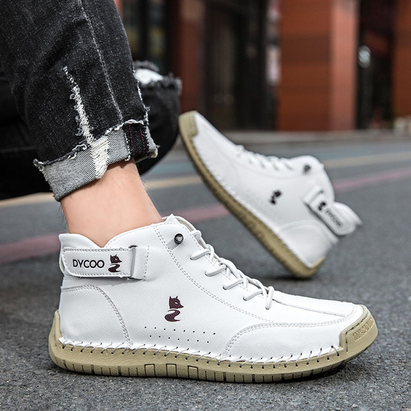 Ботинки Lvnsdknerse Barefoot кожаные высокие Alpaca ковбойские итальянские водонепроницаемые для тренировок носочные унисекс размер, фото №2
