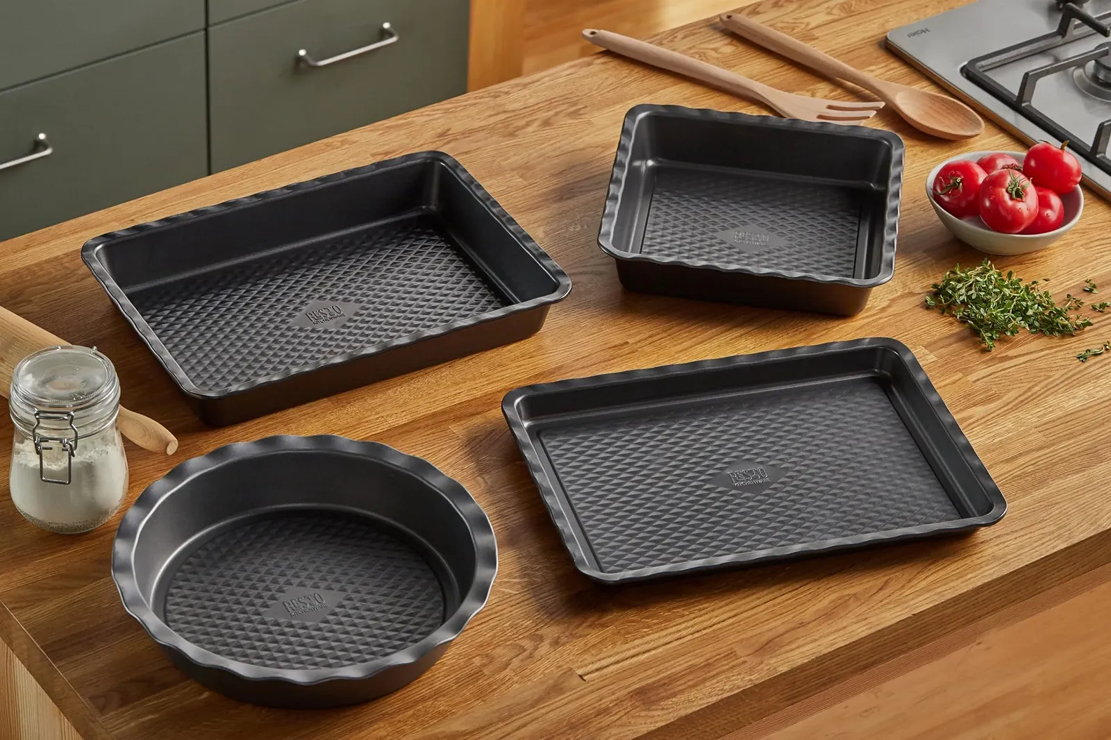 Форма для запекания RESTO Norma Прямоугольная Вуглеродистая сталь Антипригарная Чёрная, фото №8