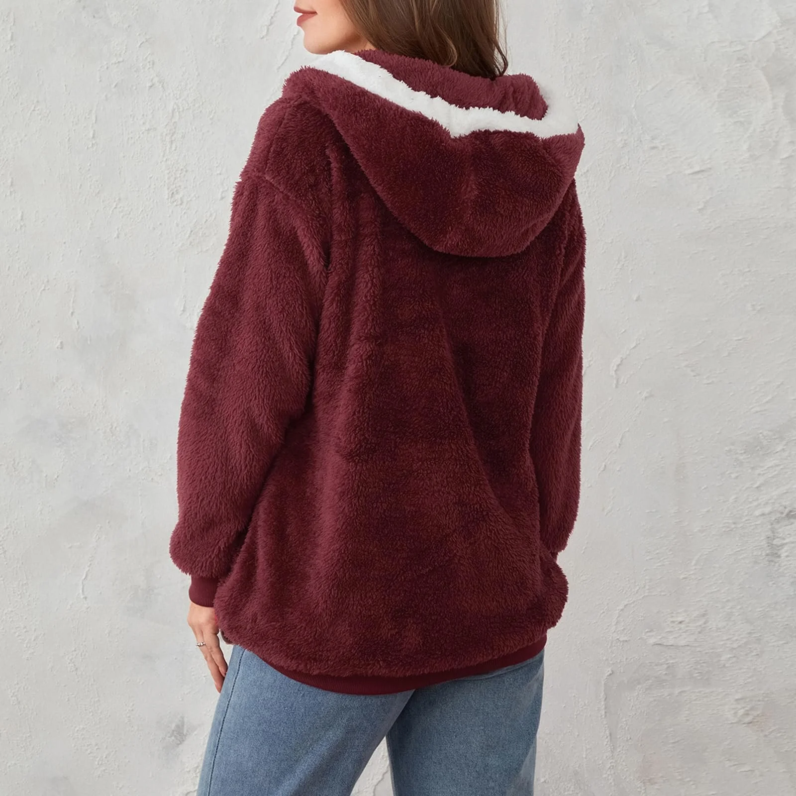 Женская зимняя теплая куртка SANSIWU с капюшоном, фото №5