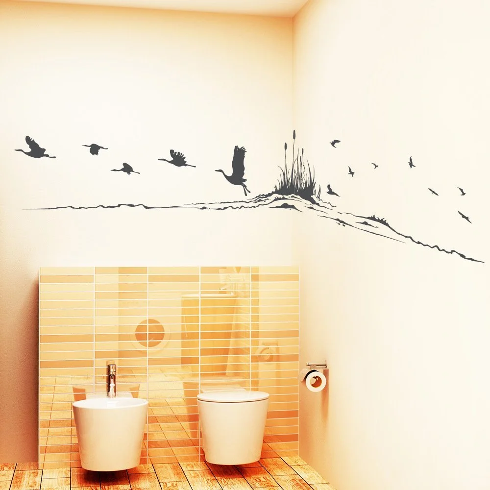 Наклейка на стену Loft Cranes on the River 54 цвета 3 размера, фото №7