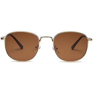 Класичні квадратні сонцезахисні окуляри RUNHUIS для чоловіків і жінок, круглі вінтажні synthetic.ua - Фото 1