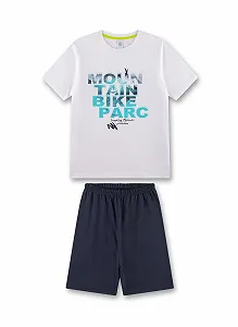 Пижама Sanetta Шорты Белый для мальчиков - Фото 1