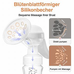 Ручной Молокоотсос NCVI с бутылочкой 150 мл, BPA Free synthetic.ua - Фото 1