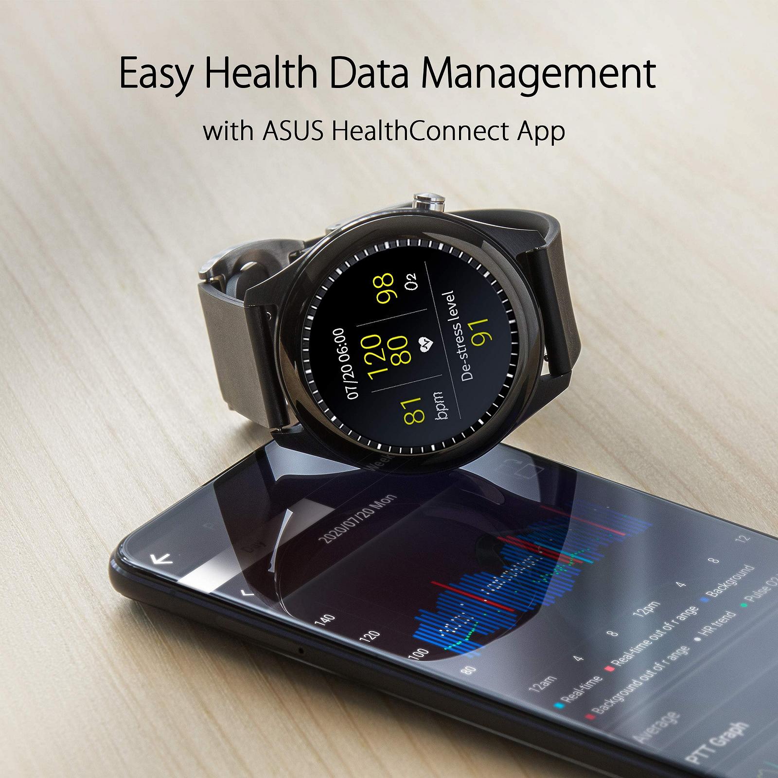 Трекер активности ASUS VivoWatch SP (HC-A05) с датчиками ЭКГ и ФПГ, GPS и альтиметром, фото №2