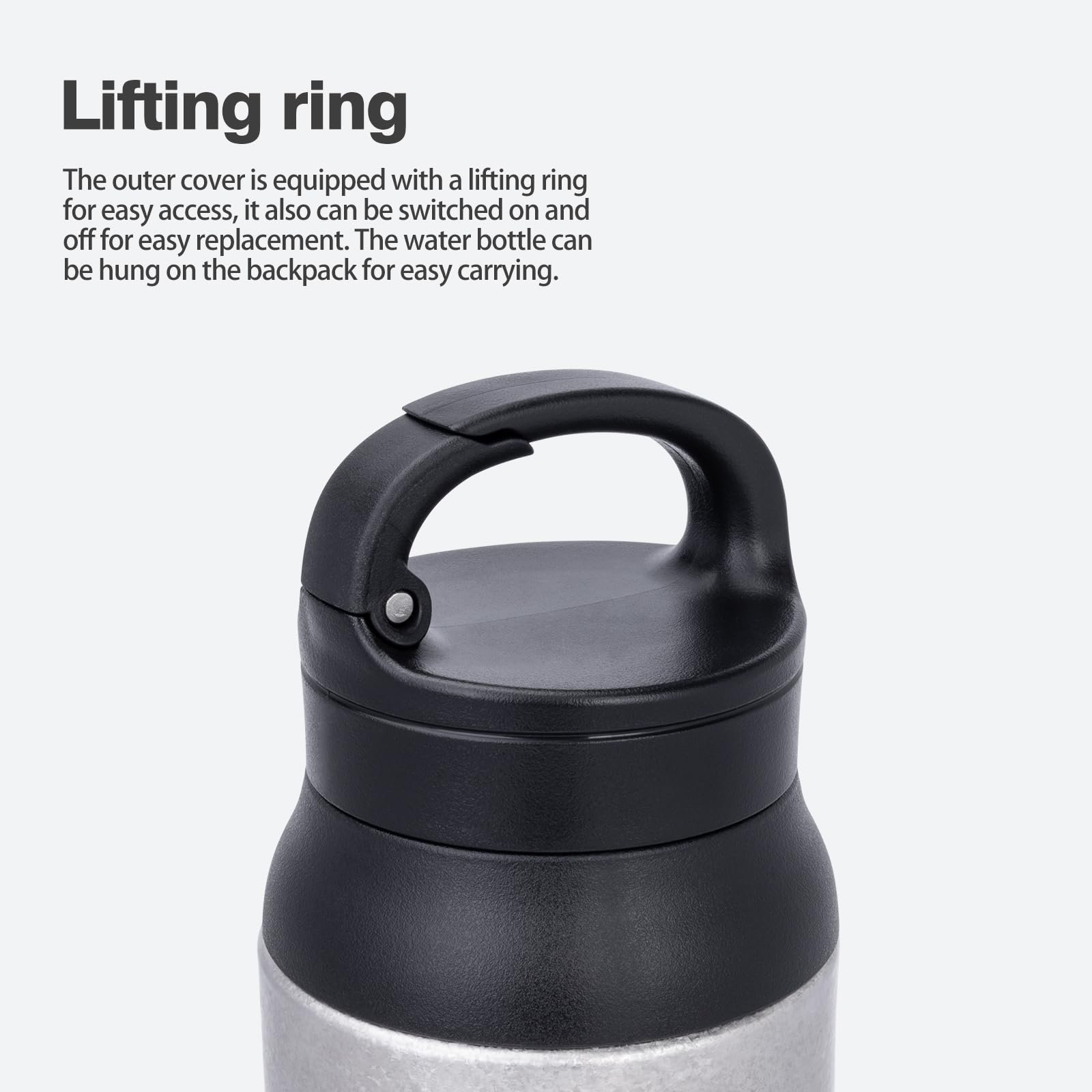 Термос iBasingo Ti3010D 600 мл Titanium Double-Walled Insulated з фільтром, фото №6 Термос iBasingo Ti3010D 600 мл Titanium Double-Walled Insulated з фільтром, фото №6