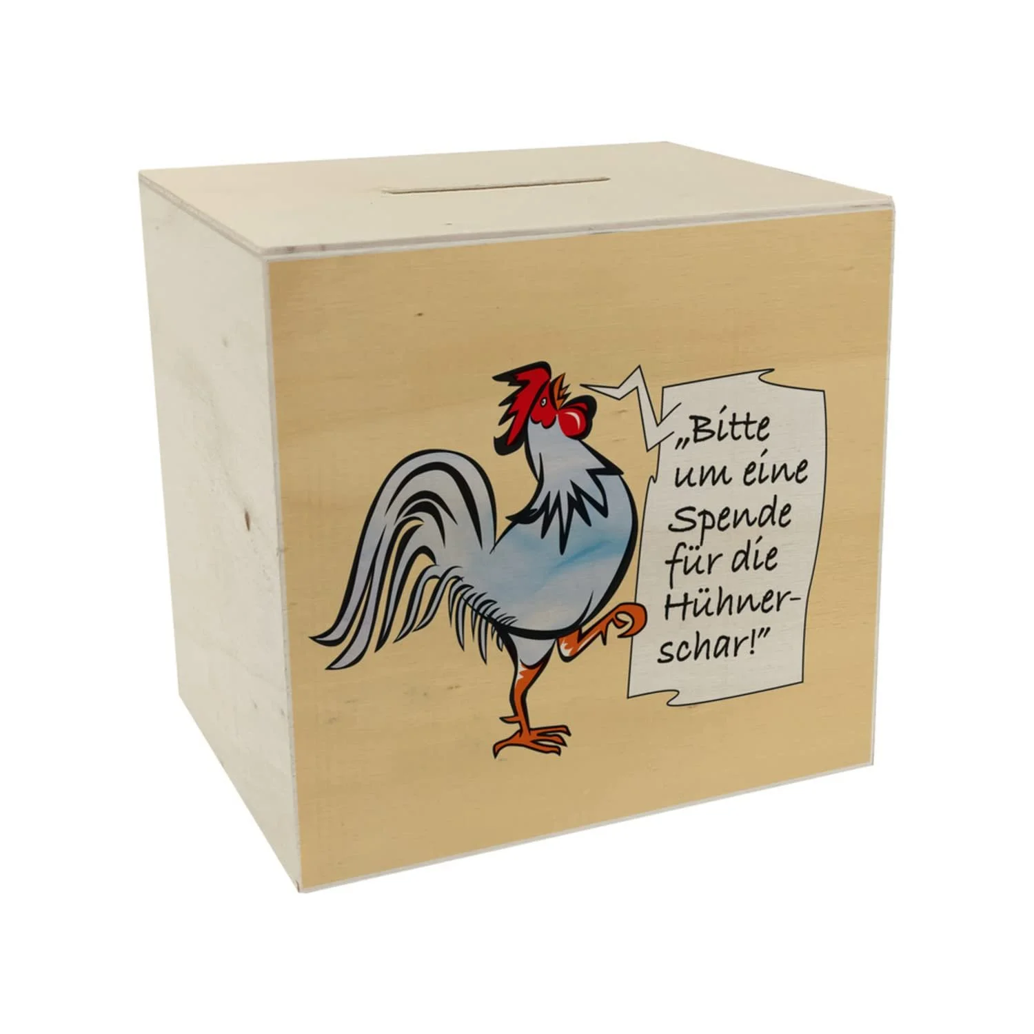 Скарбничка дерев’яна з мотивом півня, фото №1