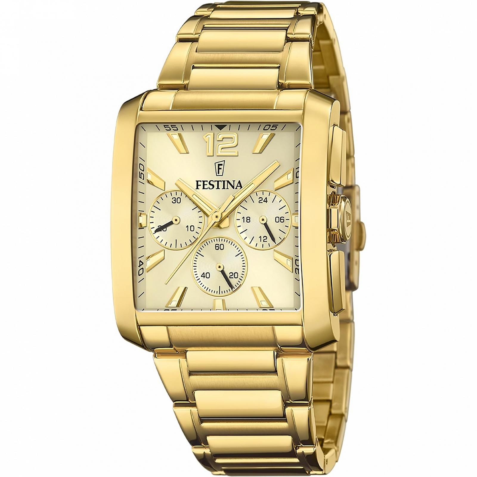 Чоловічий аналоговий кварцовий годинник Festina F20638/2 з браслетом з нержавіючої сталі, фото №2