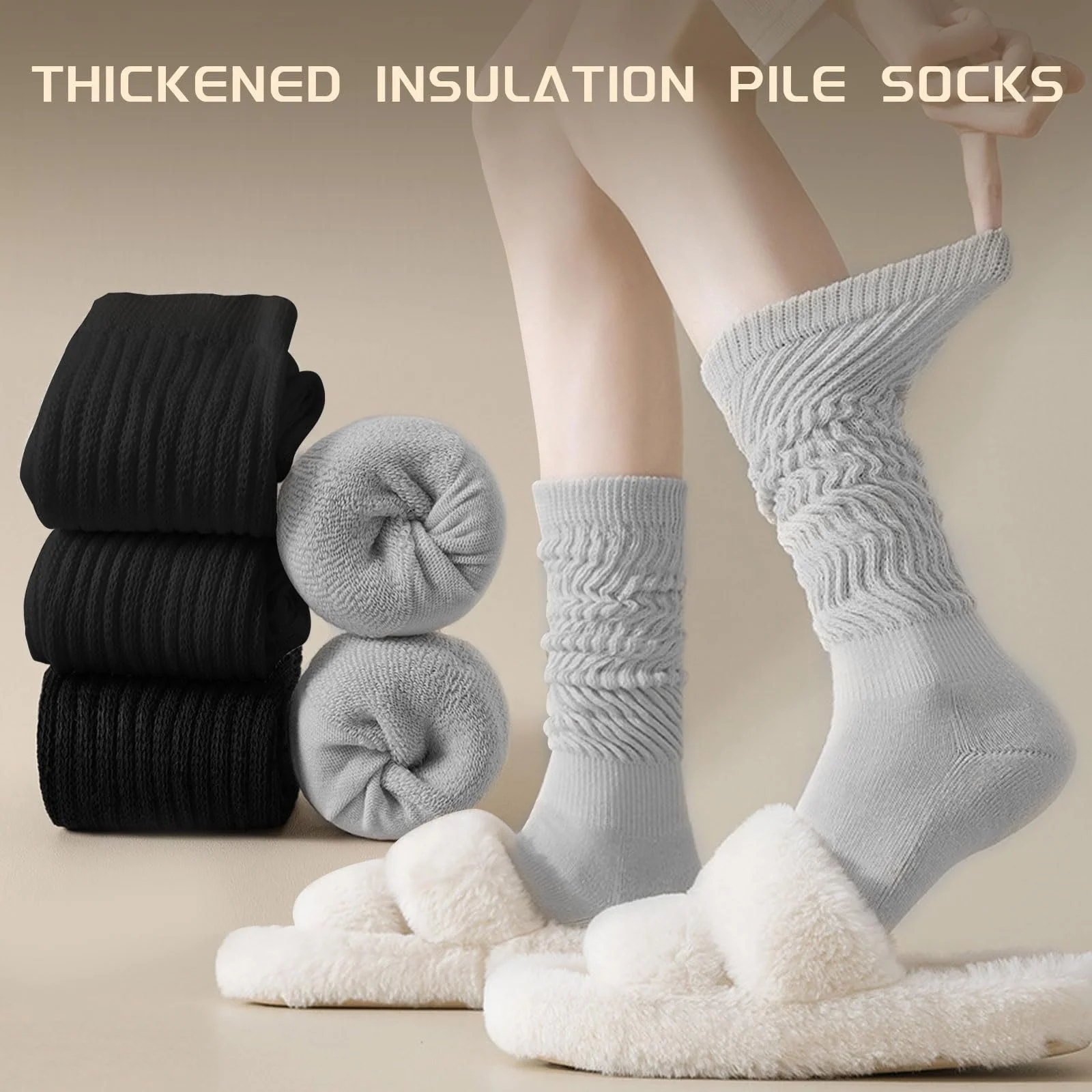 2 пары Вязаных Женских Носков, фото №3