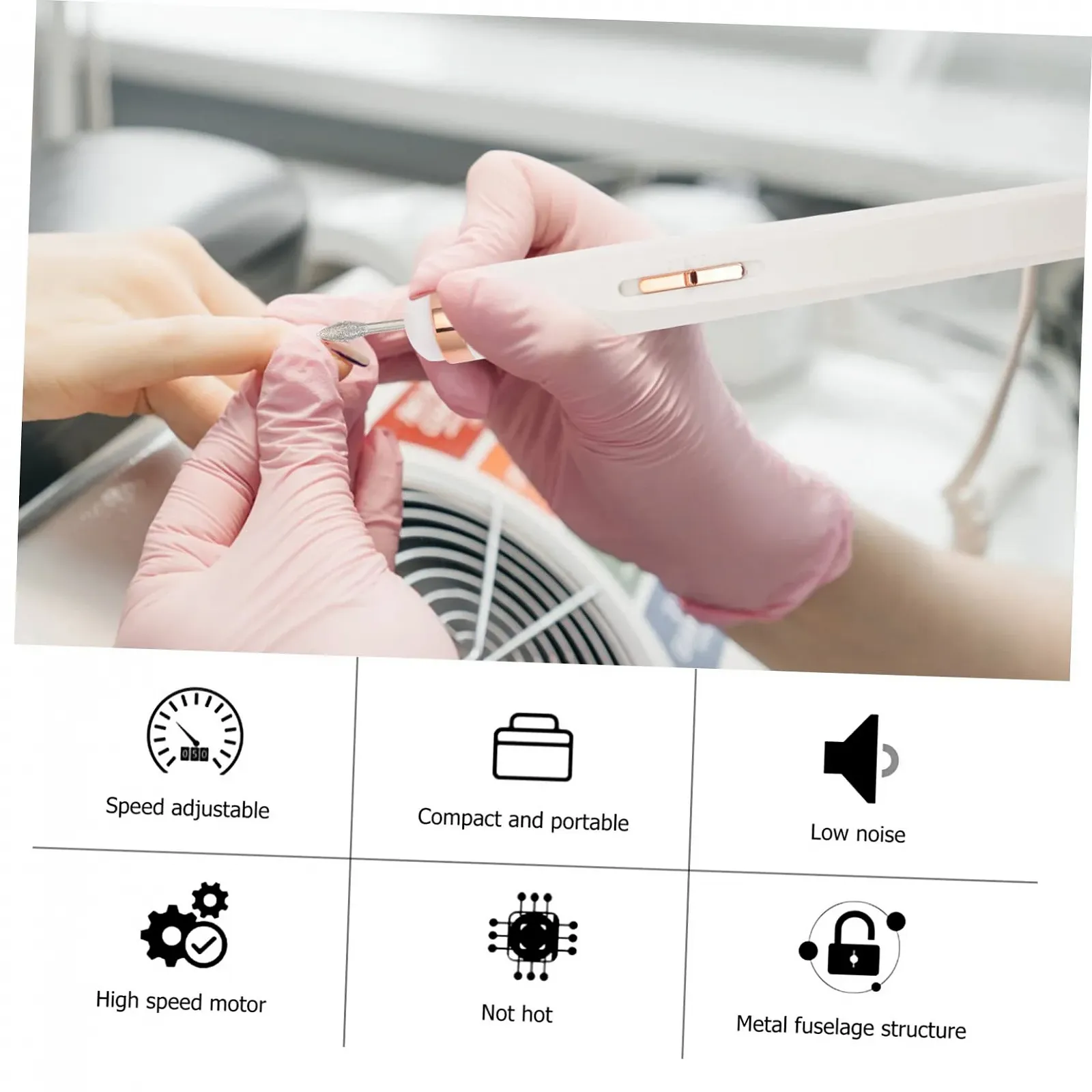 Электрический Набор для Маникюра WRITWAA Professional USB Перезаряжаемый Стильный Дизайн, фото №7 Электрический Набор для Маникюра WRITWAA Professional USB Перезаряжаемый Стильный Дизайн, фото №7